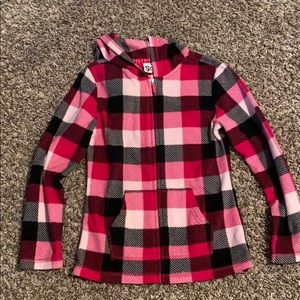 Girls fleece zip up hoodie